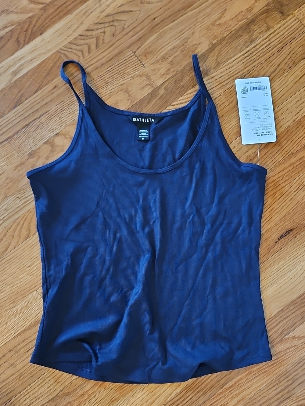 Athleta Navy Spaghetti Strap Camisole Tank.